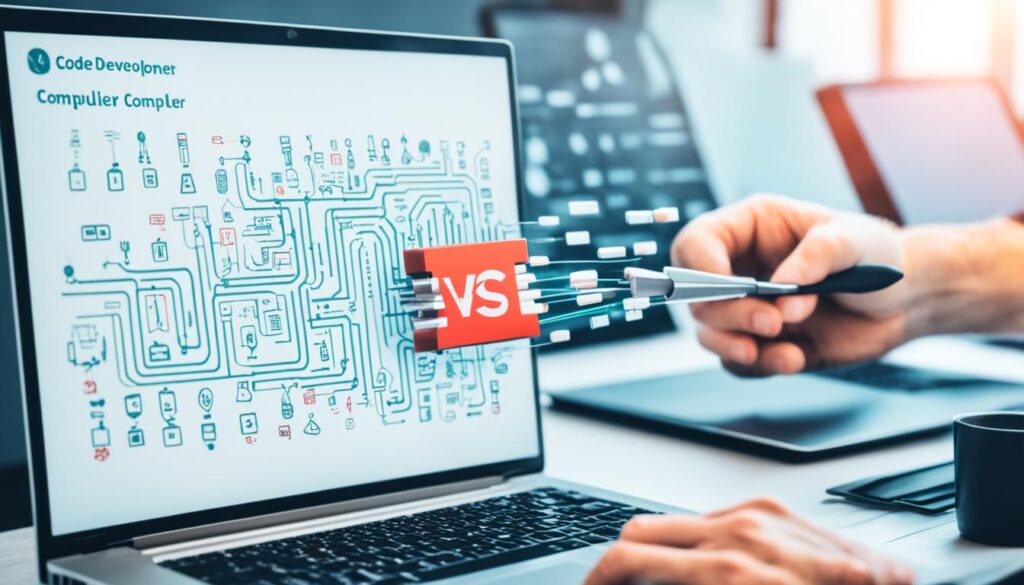 Comparison local development vs online compiler